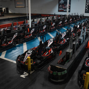Pit lane at K1 Speed Dallas