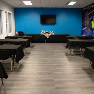 one of the meeting rooms at K1 Speed San Antonio