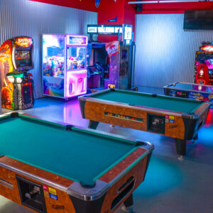 Pool tables and arcade games at K1 Speed Arlington