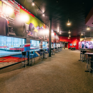 Track viewing area at K1 Speed Addison