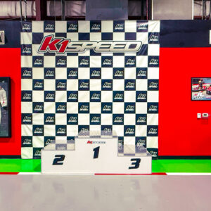 The podium at K1 Speed Birmingham