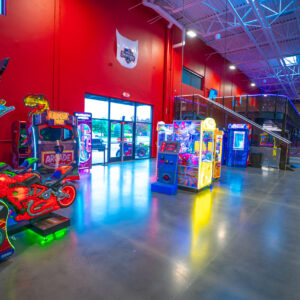 The arcade at K1 Speed Boise