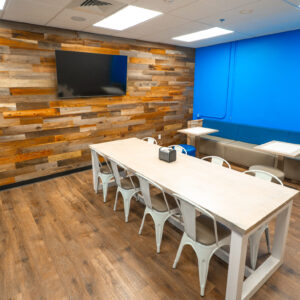 One of the meeting rooms at K1 Speed Boise