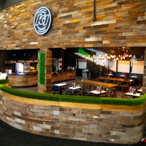 the Paddock Lounge eatery inside k1 speed irvine