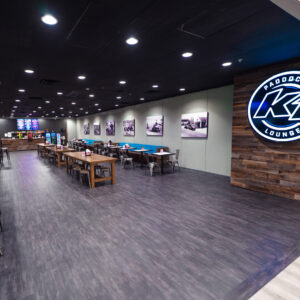 The Paddock Lounge inside K1 Speed Daytona Beach