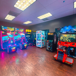 The arcade inside K1 Speed Fort Lauderdale