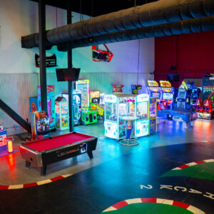 The arcade inside K1 Speed Irvine
