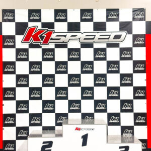 The podium at K1 Speed Jacksonville