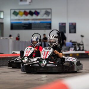 People race OTL Superleggero go-karts at K1 Speed
