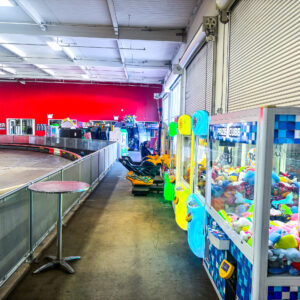 A section of the arcade inside K1 Speed San Francisco