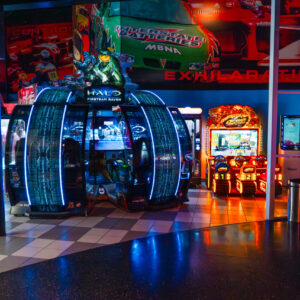 Arcade games at K1 Speed Sacramento.