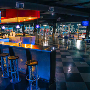 The Paddock Lounge at K1 Speed Sacramento.