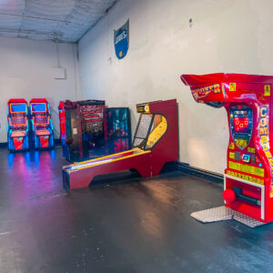 Some of the arcade games at K1 Speed Dallas.