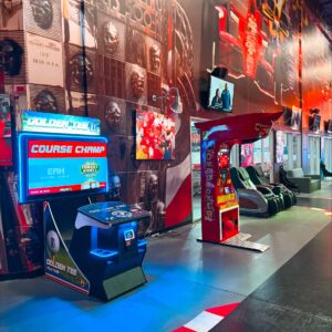 A couple of the arcade games at K1 Speed