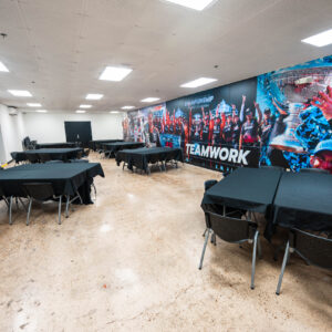 One of the meeting rooms at K1 Speed Nashville