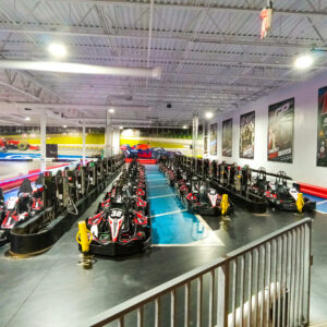 The pit lane at K1 Speed Richmond