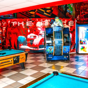 The arcade area at K1 Speed Sacramento