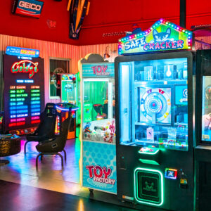 Arcade games at K1 Speed Salt Lake City.
