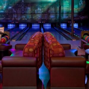 VIP bowling lanes at K1 Speed Mount Kisco