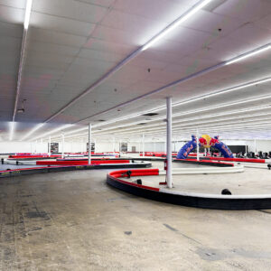 One of the turns on the track at K1 Speed Cinnaminson.