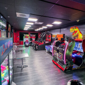 The arcade at K1 Speed Redmond.