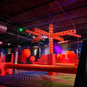 Part of the ninja course at K1 Speed Mount Kisco.