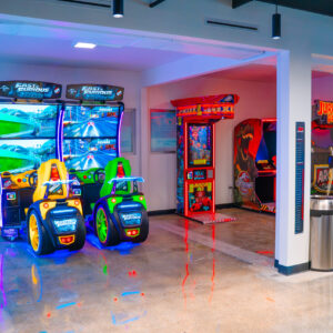 A selection of arcade games at K1 Speed Culver City