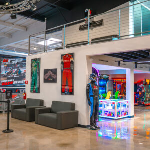 The lobby at K1 Speed Culver City