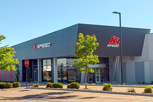 Exterior picture of K1 Speed Thornton's new built-to-suit karting center