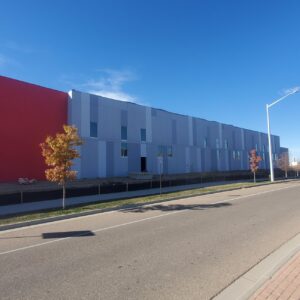 the finished exterior wall of K1 Speed in Thornton, CO