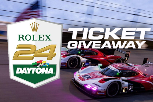 Ticket Giveaway for the Rolex 24 Hours of Daytona race.