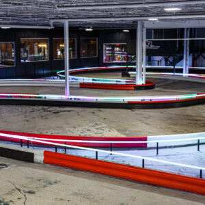 The indoor go-kart track at K1 Speed Oxford