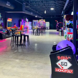 A view of the arcade at K1 Speed Totowa.